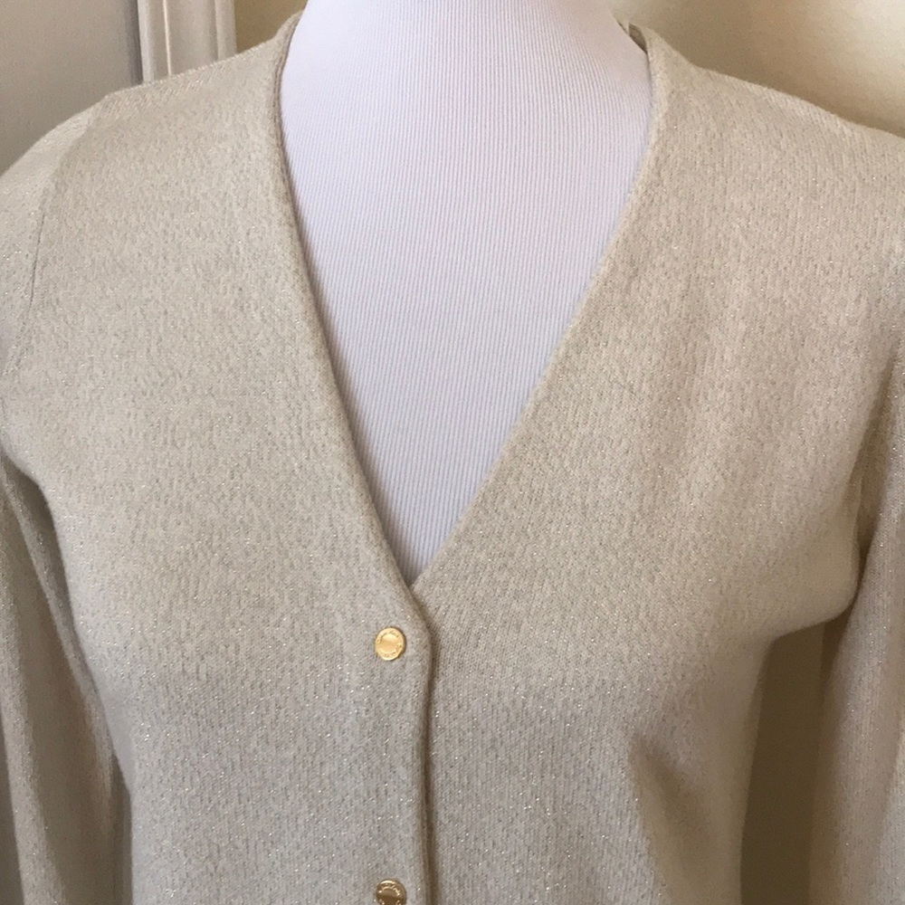 Cream and Gold Calvin Klein Sweater Size Small